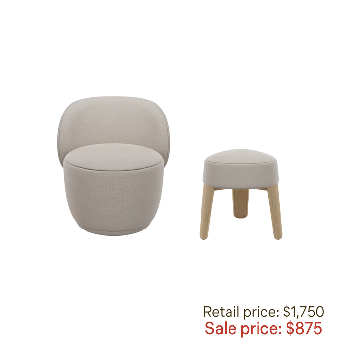 Blomus - Kuon Swivel Chair + Stool (Display Sale)
