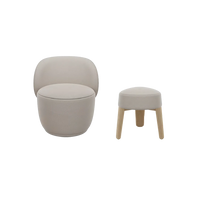 Blomus - Kuon Swivel Chair + Stool (Display Sale)