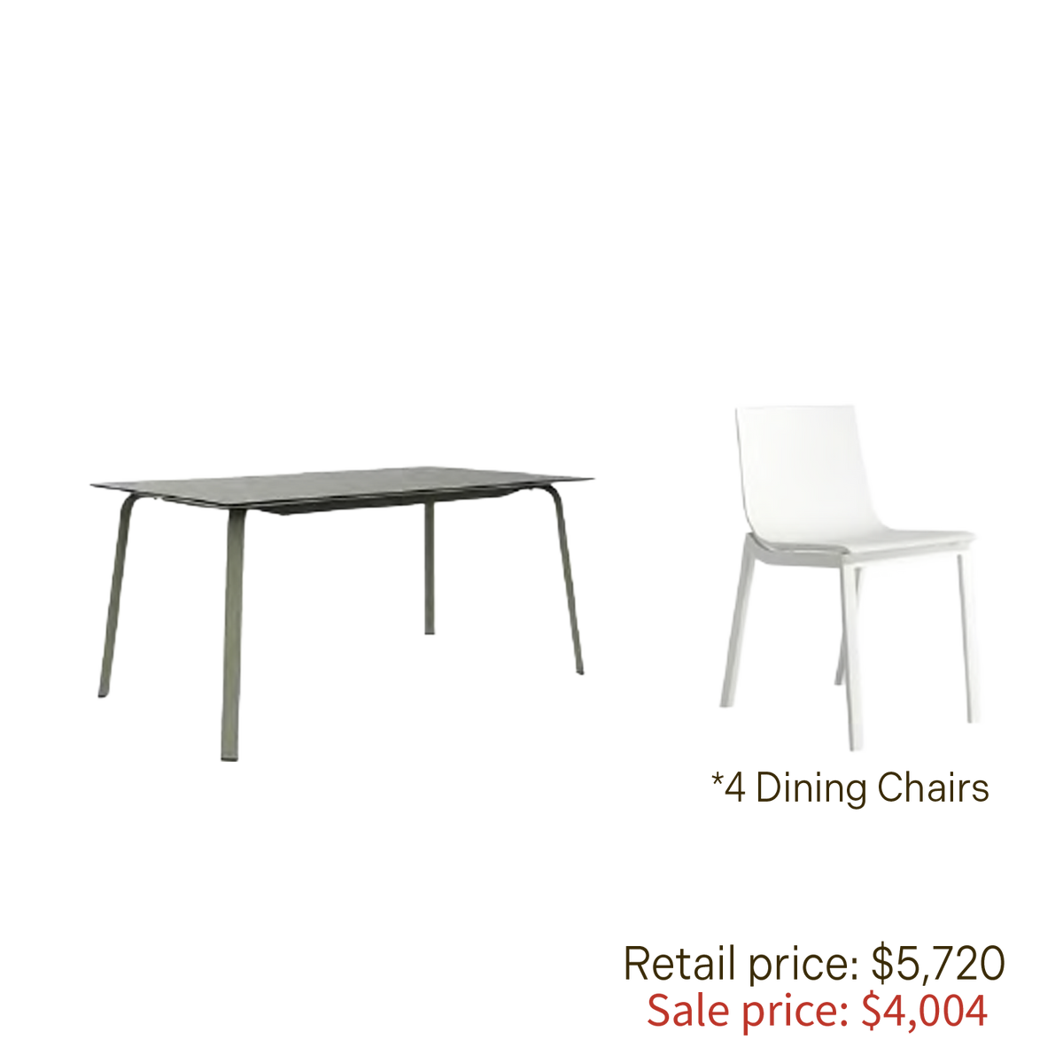 Gandia Blasco - Stack Dining Set (Display Sale)