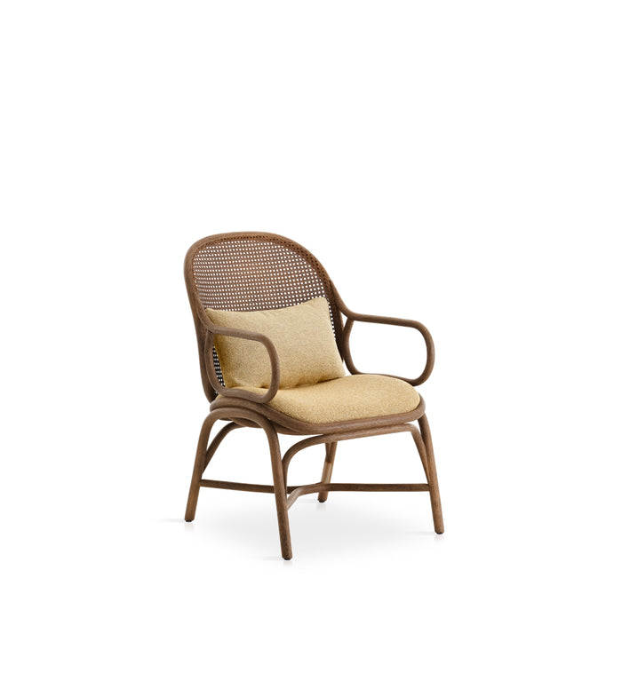 Frames Upholstered Low Backrest Armchair