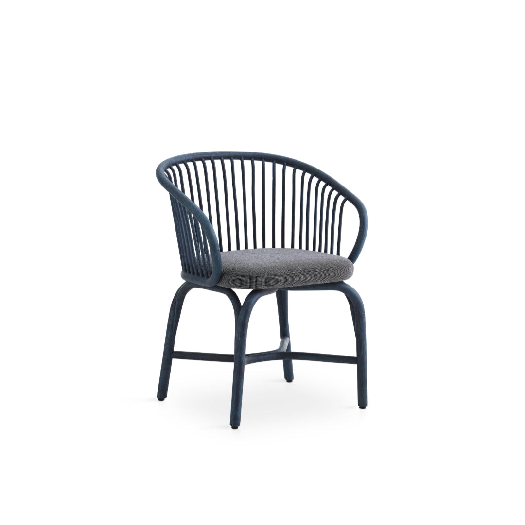 Huma Dining Armchair With Rattan Legs