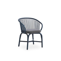 Huma Dining Armchair With Rattan Legs
