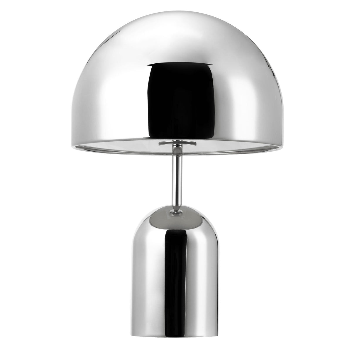 Tom Dixon Bell Table Light in silver, official white-background view