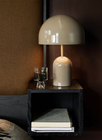 Tom Dixon Bell Table Light in taupe, detail view