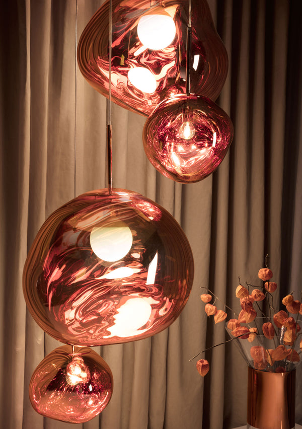 Tom Dixon Melt pendant system in an official lifestyle installation
