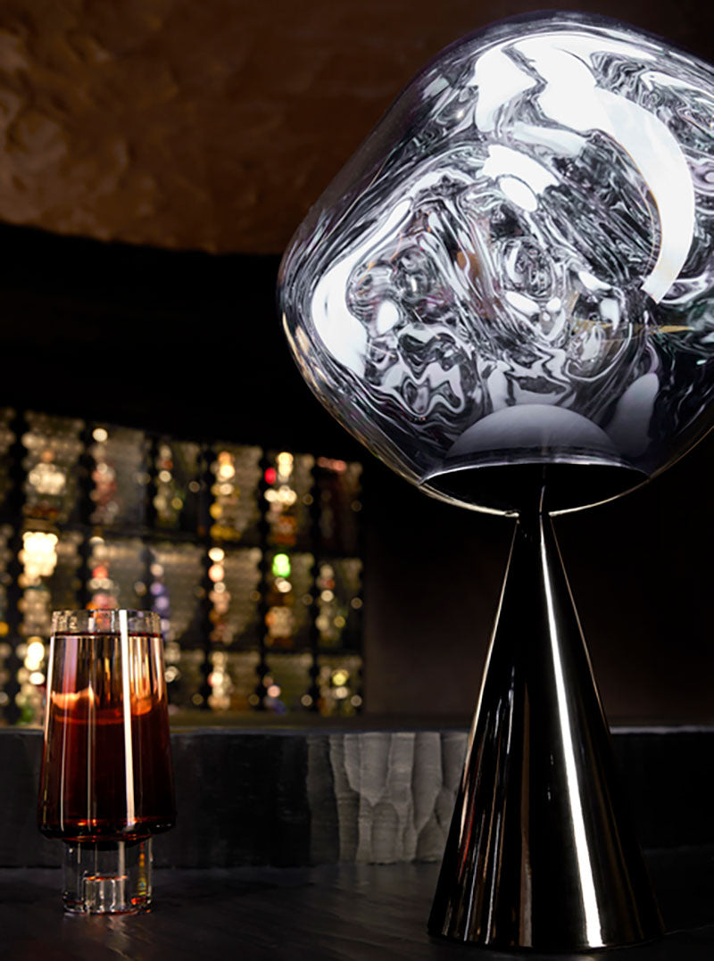 Tom Dixon Melt Fat Cone Table Light in an official interior