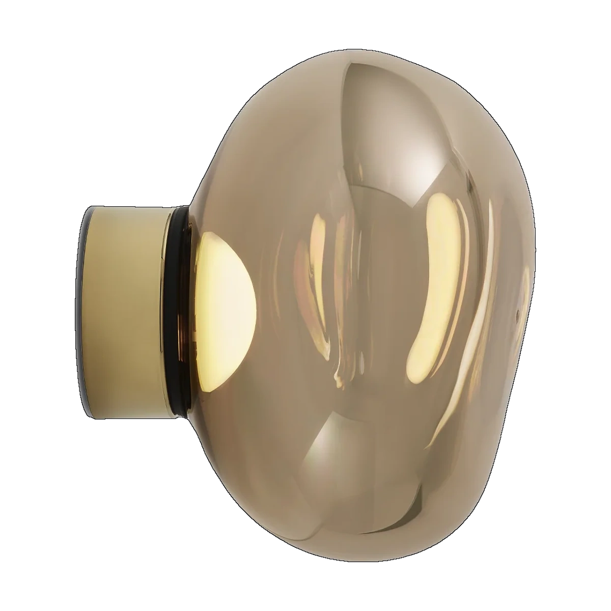 Melt Mini Surface Light, Bronze Polished Polycarbonate by Tom Dixon