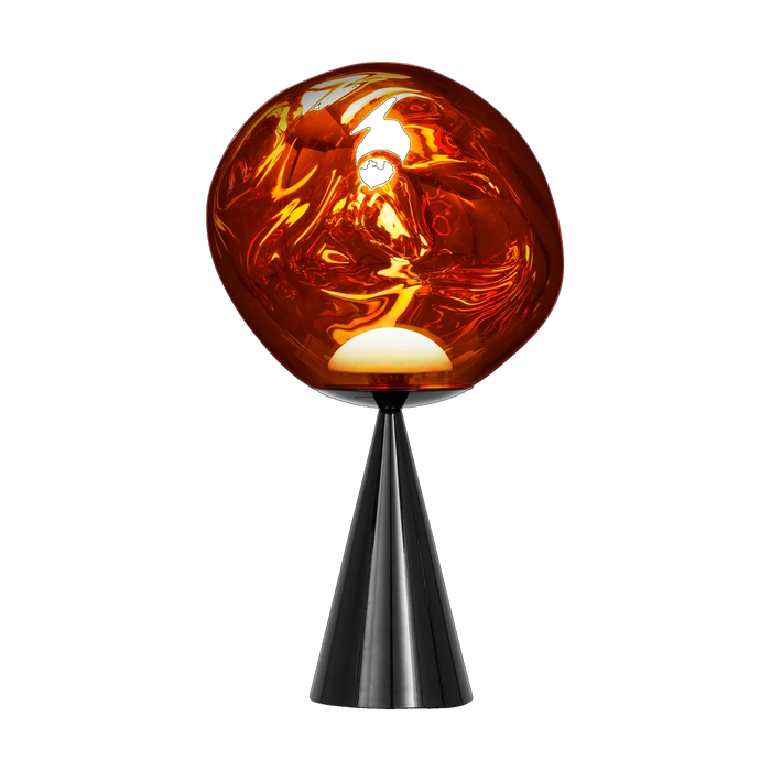 Tom Dixon Melt Fat Cone Table Light in copper polished polycarbonate