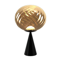 Whirl Table Light, Gold Polished Polycarbonate by Tom Dixon
