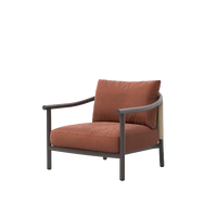Arata Armchair Grey Brown outdoor furniture by SKLD Studio, designed by Valerio Sommella