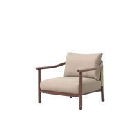 Arata Armchair Rust outdoor furniture by SKLD Studio, designed by Valerio Sommella