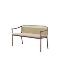 Arata Dining Bench Rust outdoor furniture by SKLD Studio, designed by Valerio Sommella
