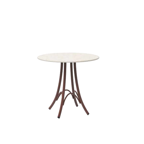 Arata Bistro Table Rust outdoor furniture by SKLD Studio, designed by Valerio Sommella