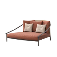 Arata Daybed Grey Brown outdoor furniture by SKLD Studio, designed by Valerio Sommella