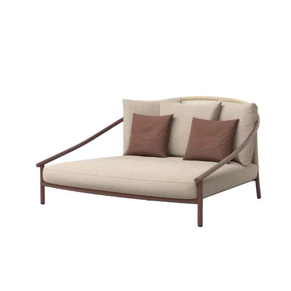 Arata Daybed Rust outdoor furniture by SKLD Studio, designed by Valerio Sommella