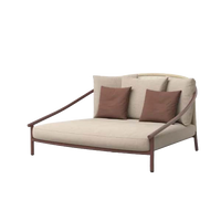 Arata Daybed Rust outdoor furniture by SKLD Studio, designed by Valerio Sommella