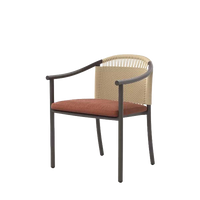 Arata Dining Armchair Grey Brown outdoor furniture by SKLD Studio, designed by Valerio Sommella