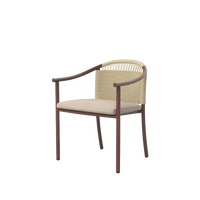 Arata outdoor dining chair rust by SKLD Studio