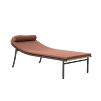 Arata Lounger Grey Brown outdoor furniture by SKLD Studio, designed by Valerio Sommella