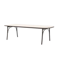 Arata Round Dining Table Grey Brown outdoor furniture by SKLD Studio, designed by Valerio Sommella