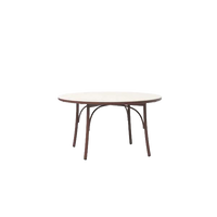 Arata Round Dining Table Rust outdoor furniture by SKLD Studio, designed by Valerio Sommella