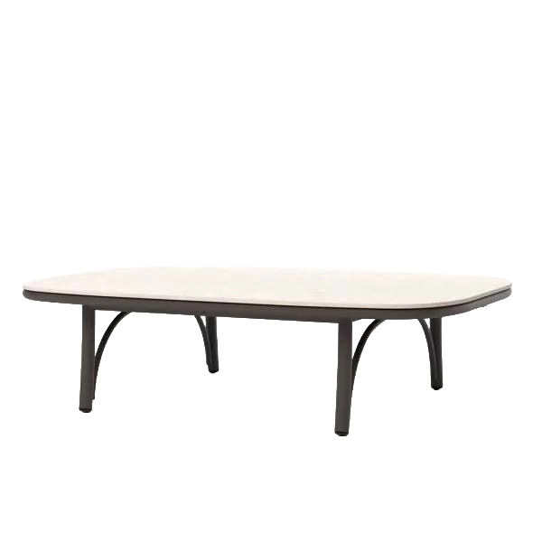 Arata Rectangular Coffee Table Grey Brown outdoor furniture by SKLD Studio, designed by Valerio Sommella