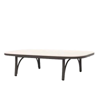 Arata Rectangular Coffee Table Grey Brown outdoor furniture by SKLD Studio, designed by Valerio Sommella
