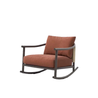 Arata Rocking Chair Grey Brown outdoor furniture by SKLD Studio, designed by Valerio Sommella