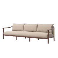 Arata Sofa 3PL Rust outdoor furniture by SKLD Studio, designed by Valerio Sommella