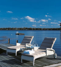 Dovile Sunlounger With Arms