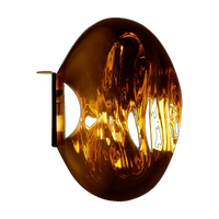 Melt Mini Surface Light, Gold Polished Polycarbonate by Tom Dixon