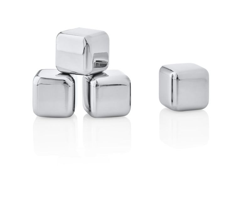 LOUNGE Stainless Steel Ice Cubes - Set of 4