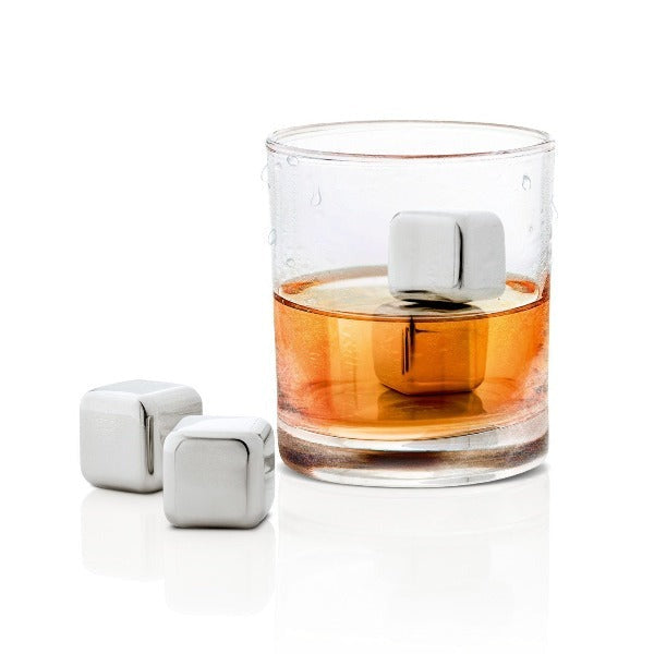 LOUNGE Stainless Steel Ice Cubes - Set of 4