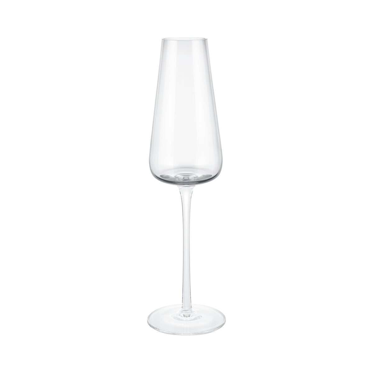 BELO Champagne Flute Glasses - 7 Ounce - Set of 6 - Clear Glass