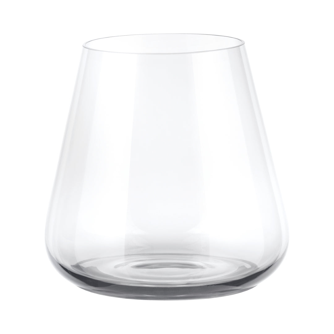 BELO Tumbler Glasses - 9.5 Ounce - Set of 6 - Clear Glass