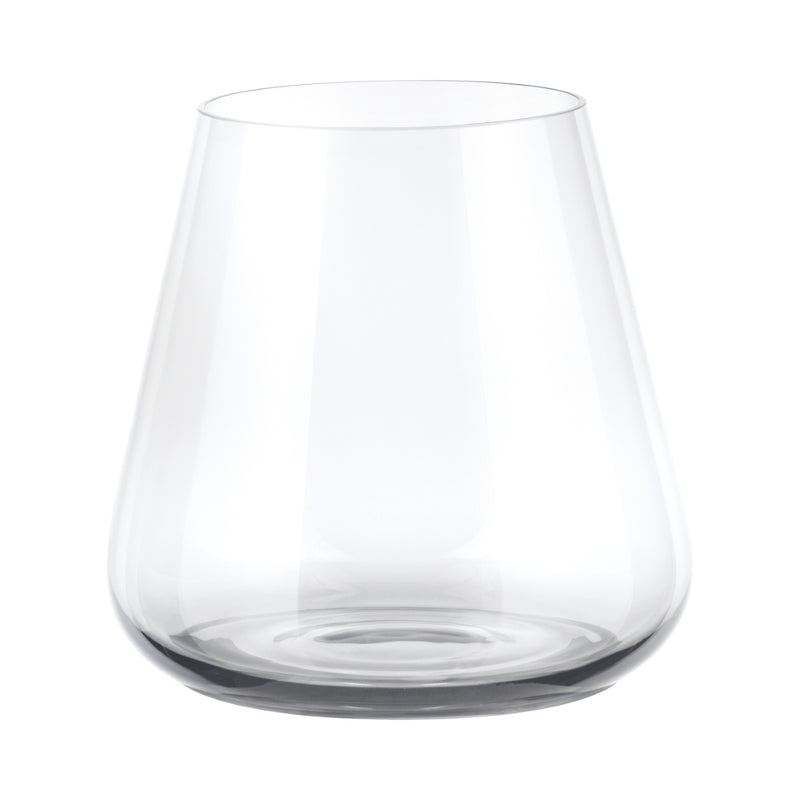 BELO Tumbler Glasses - 9.5 Ounce - Set of 6 - Clear Glass