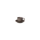 KUMI Stoneware Espresso Cups With Saucers - Set of 2