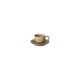 KUMI Stoneware Espresso Cups With Saucers - Set of 2