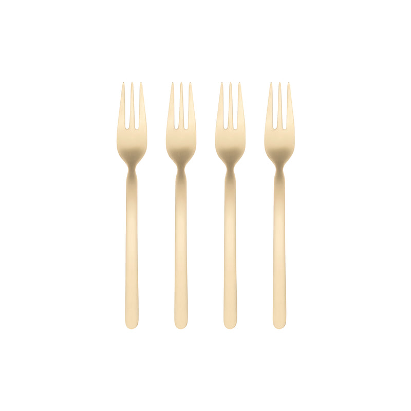 STELLA Cake Forks - Set of 4 - PVD Coated Stainless Steel