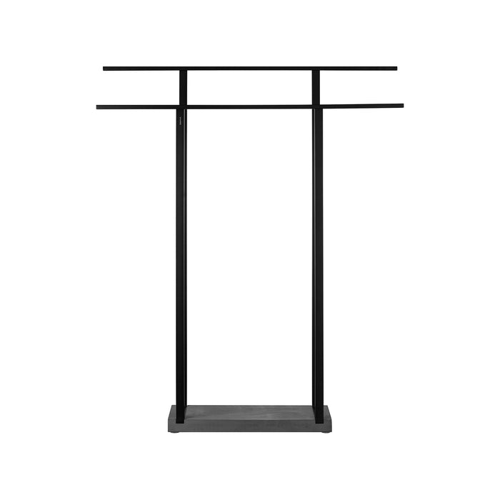 MENOTO Free Standing Towel Rack - Wide - Black