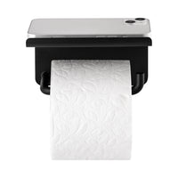 MODO Toilet Paper Holder With Tray - Black