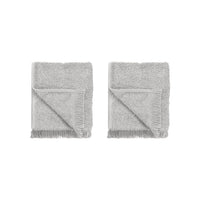 FRINO Fringed Organic Cotton Terry Guest Hand Towels 12 x 20 - 2pcs