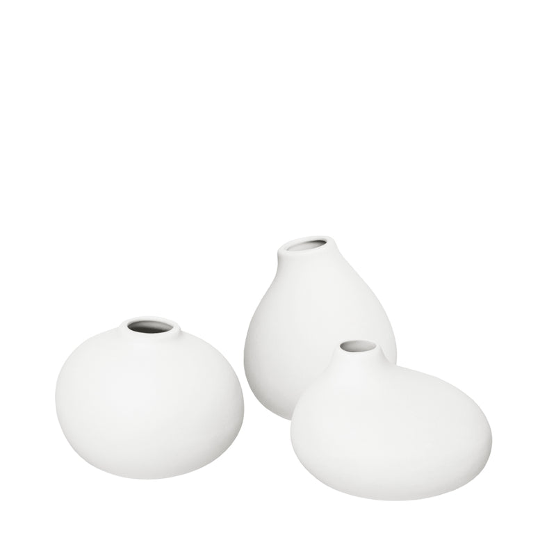 NONA Porcelain Mini Vases - Set of 3