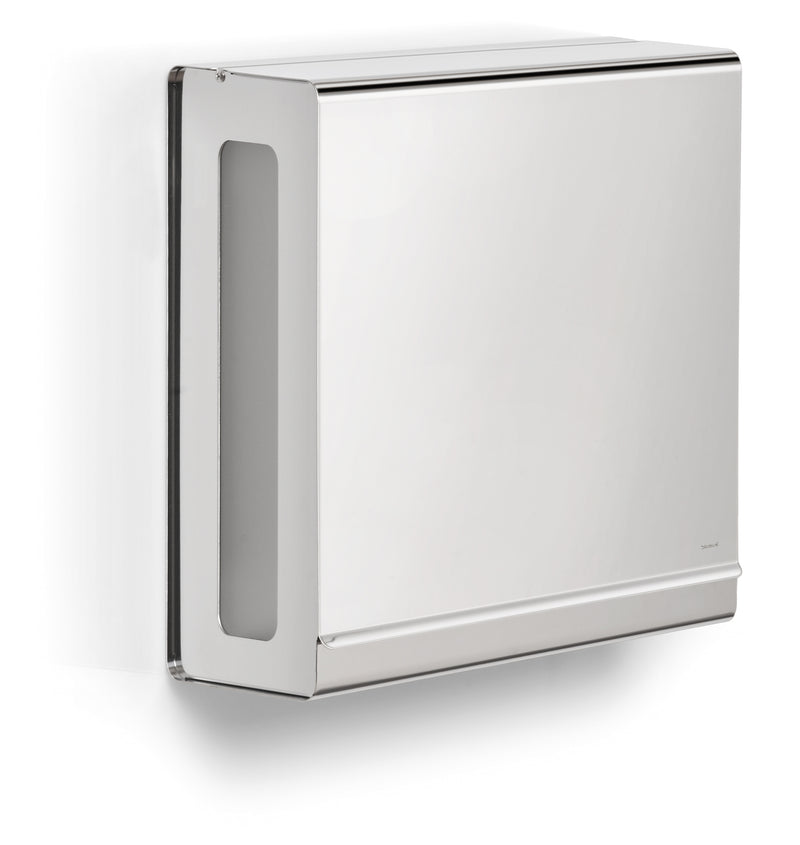 NEXIO Wall Mounted Paper Towel Dispenser for C-Fold Towels - Polished