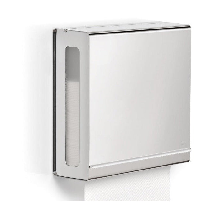 NEXIO Wall Mounted Paper Towel Dispenser for C-Fold Towels - Polished