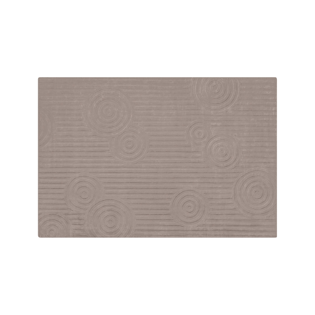 UZU Viscose Area Rug - Taupe