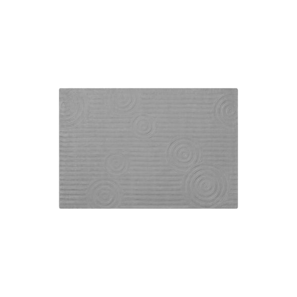 UZU Viscose Area Rug - Zinc