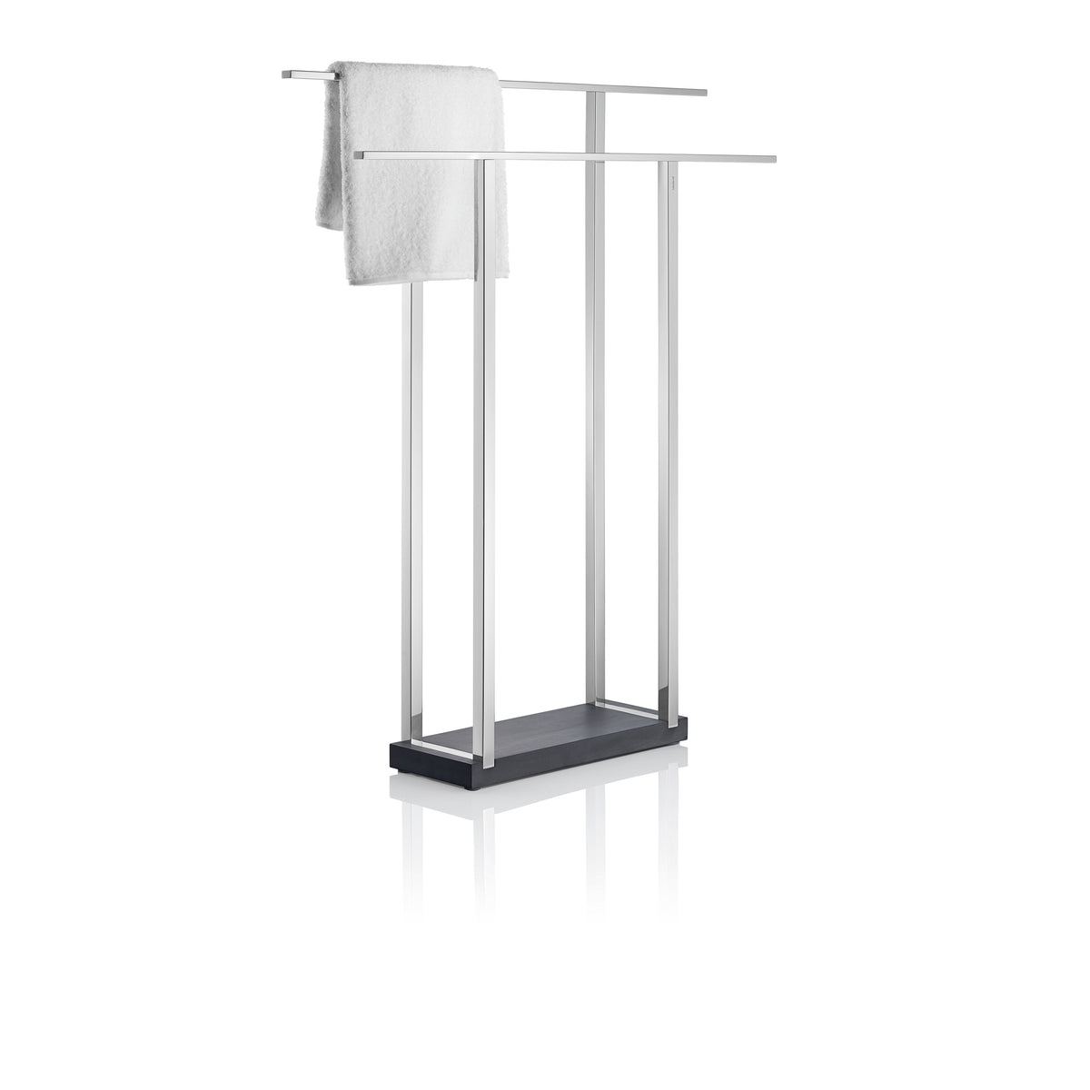 MENOTO Free Standing Towel Rack - Wide - Polished