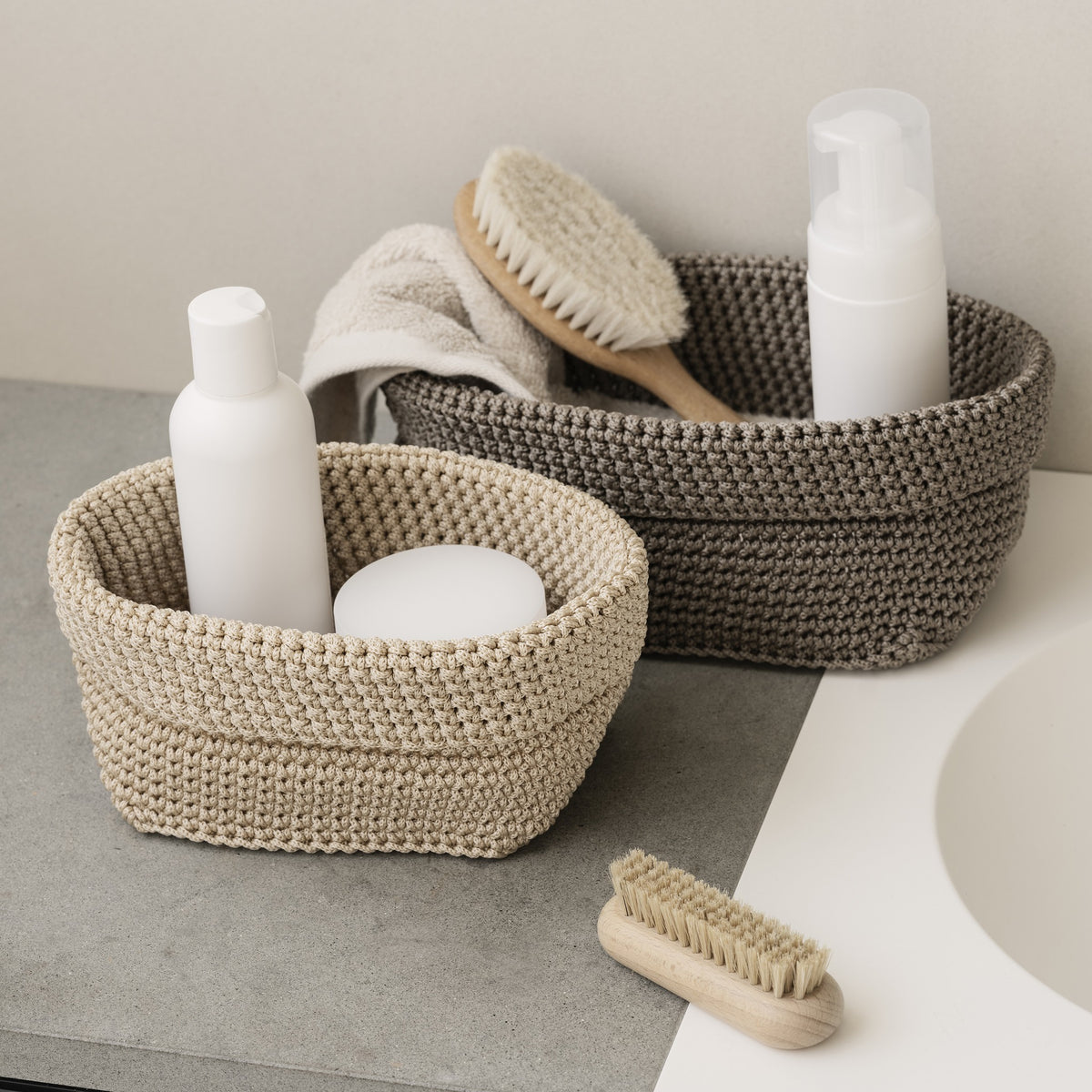 TELA Crochet Storage Basket Set