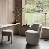 FAROL Mobile Rechargeable LED Floor Lamp - Metallic Finish